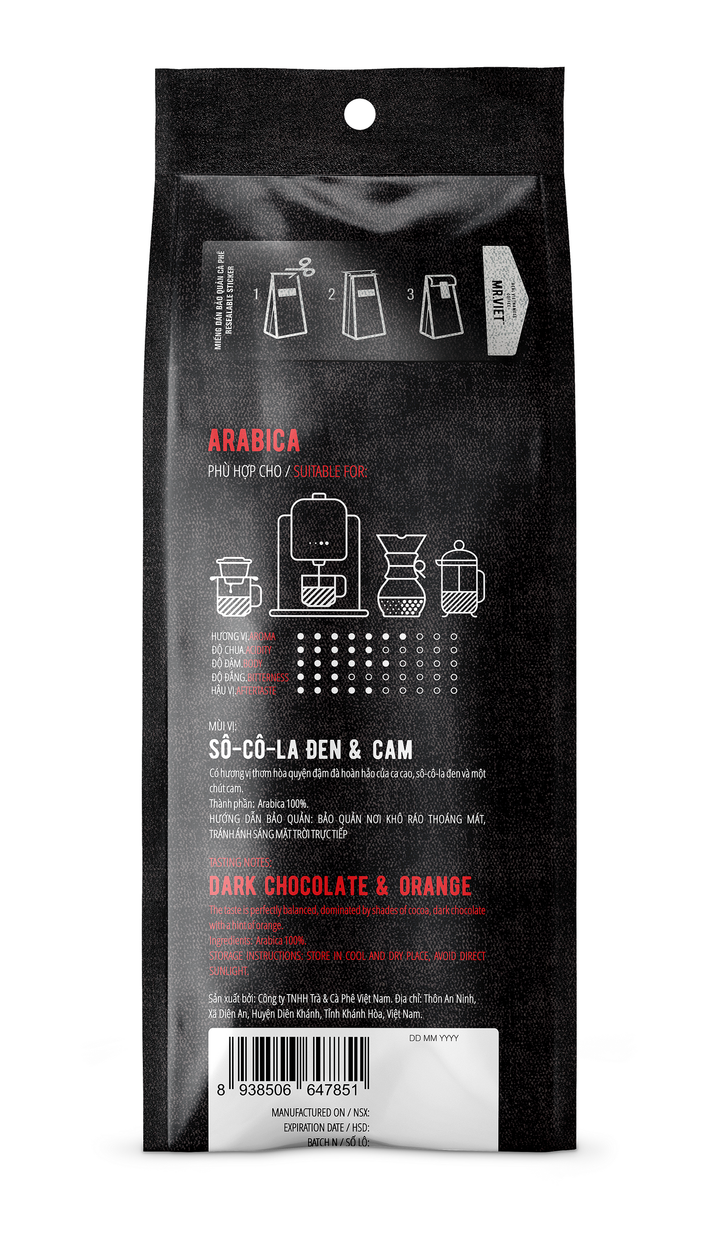 MR. VIET Arabica Ground Coffee 250g