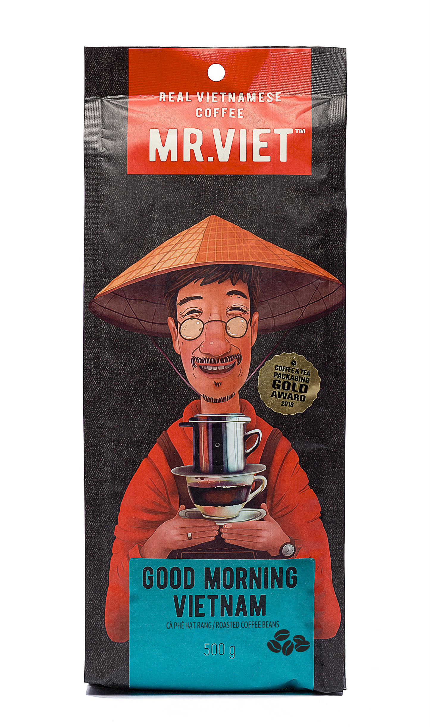 MR. VIET Good Morning Vietnam Whole Beans Coffee 500g