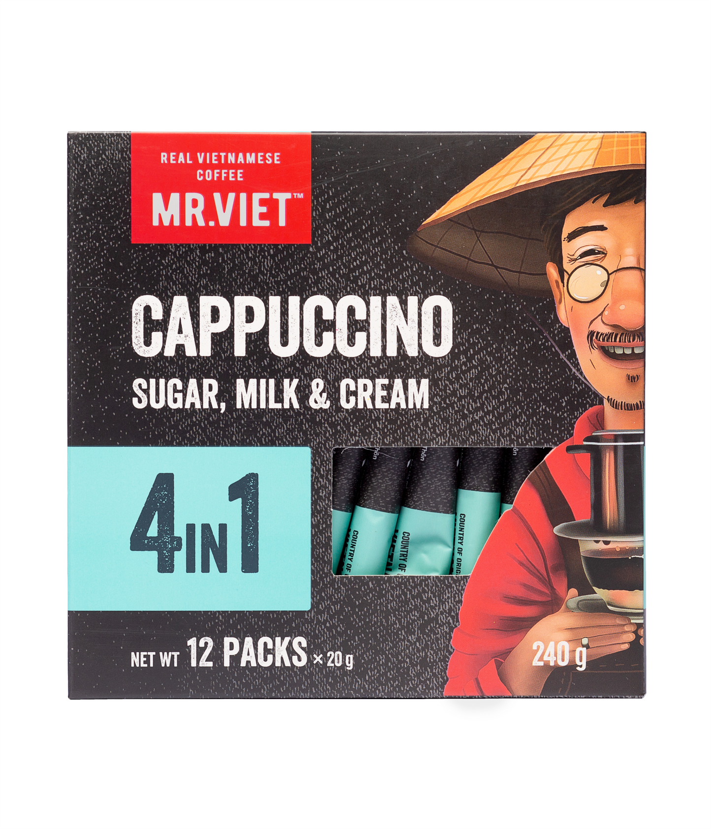 MR. VIET 4in1 Cappuccino Instant Coffee
