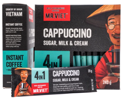 MR. VIET 4in1 Cappuccino Instant Coffee